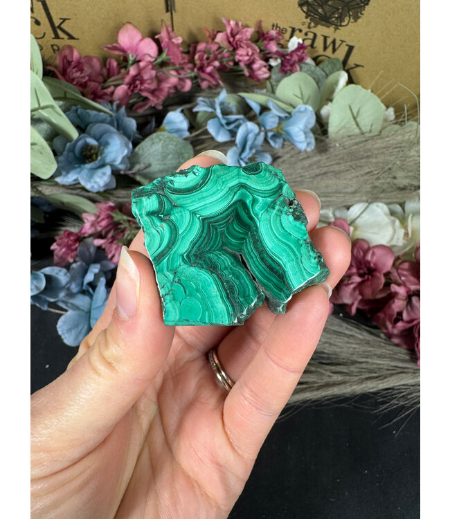 Malachite Slice #279, 46gr