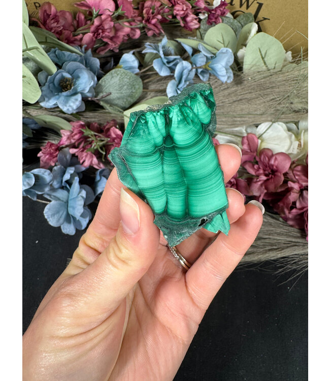 Malachite Slice #280, 50gr