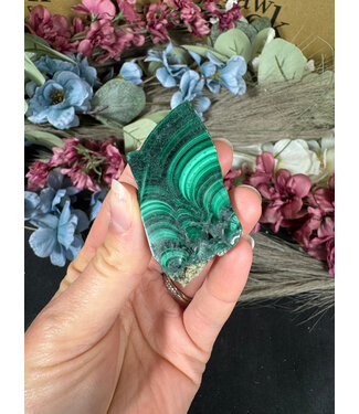 Malachite Slice #283, 42gr