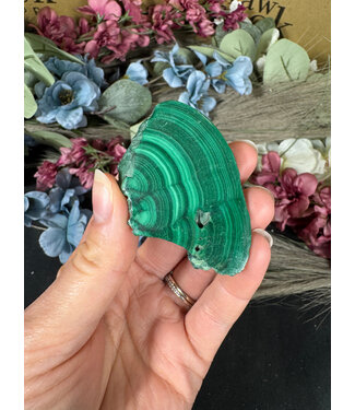 Malachite Slice #284, 52gr