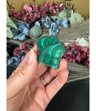 Malachite Slice #293, 22gr