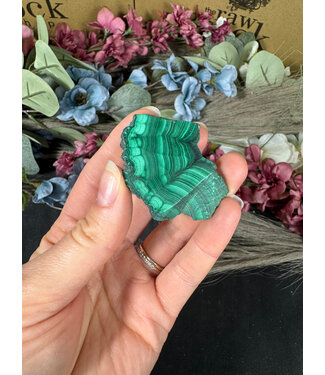 Malachite Slice #296, 26gr