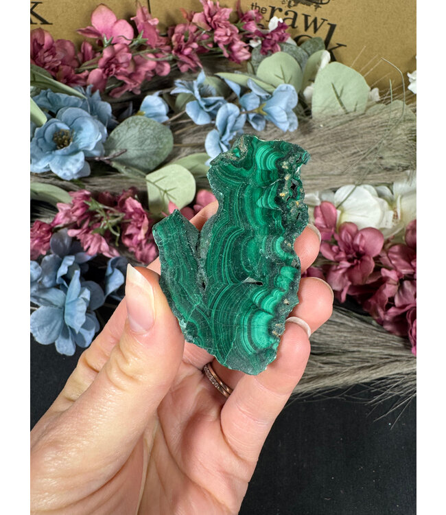 Malachite Slice #286, 42gr