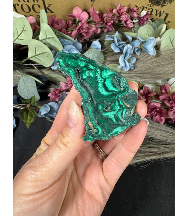 Malachite Slice #285, 50gr