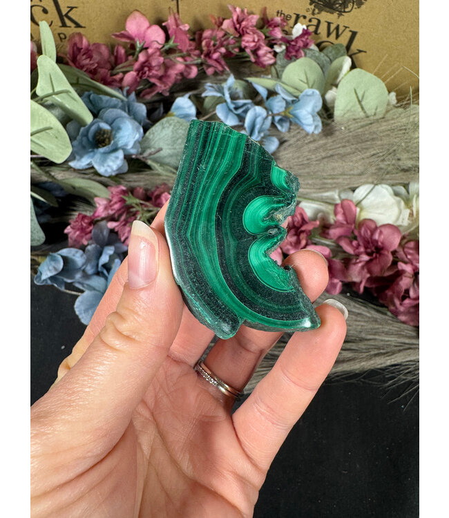 Malachite Slice #290, 50gr
