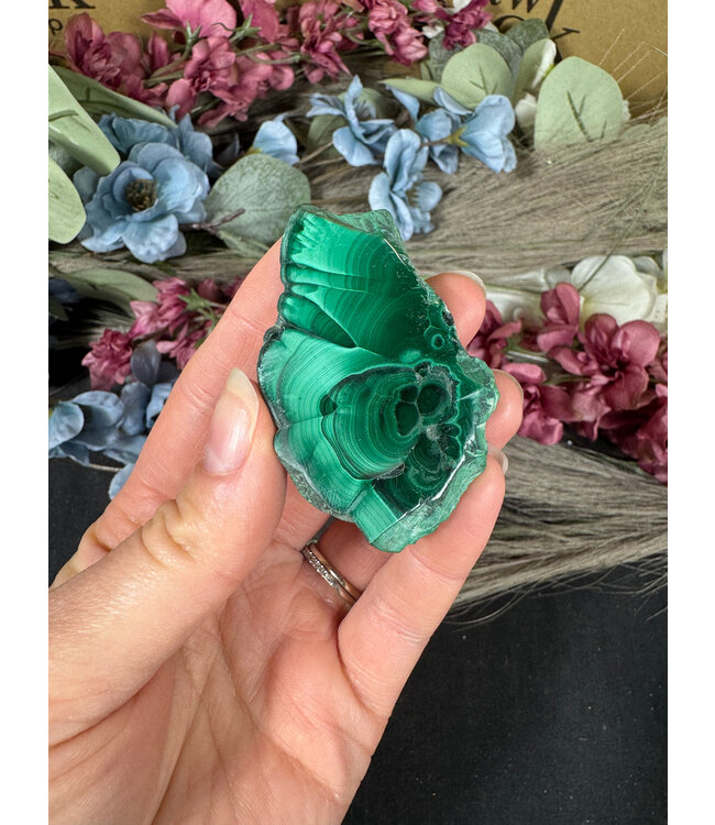 Malachite Slice #291, 46gr