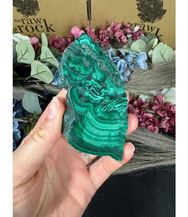 Malachite Slice #297, 92gr