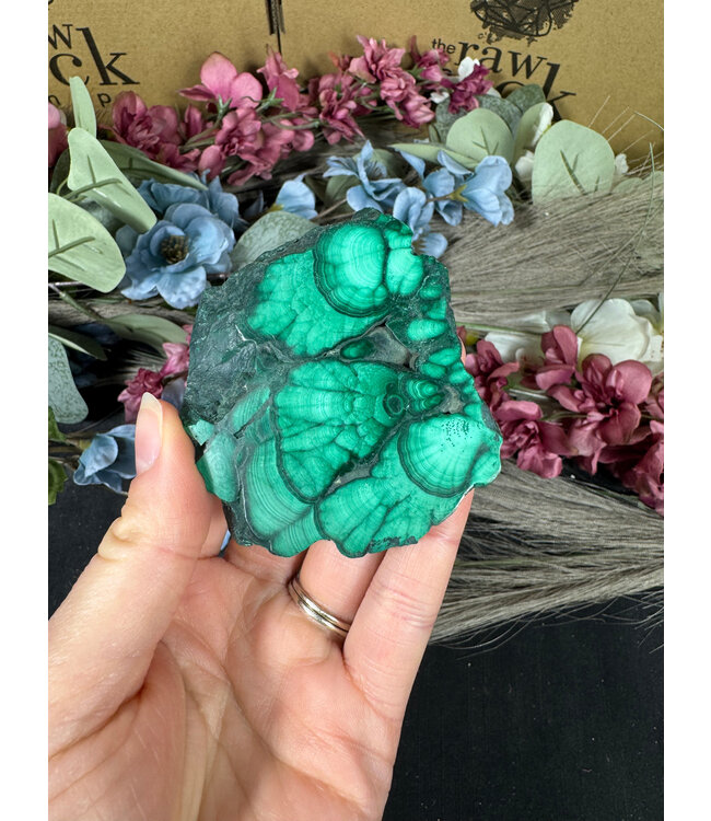 Malachite Slice #298, 94gr