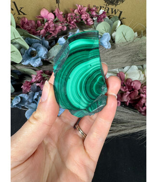 Malachite Slice #299, 80gr
