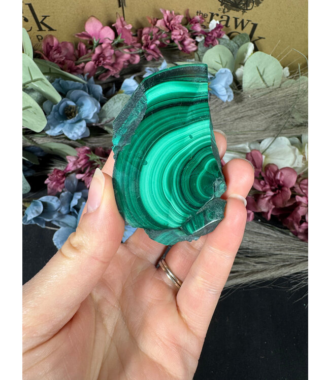 Malachite Slice #299, 80gr