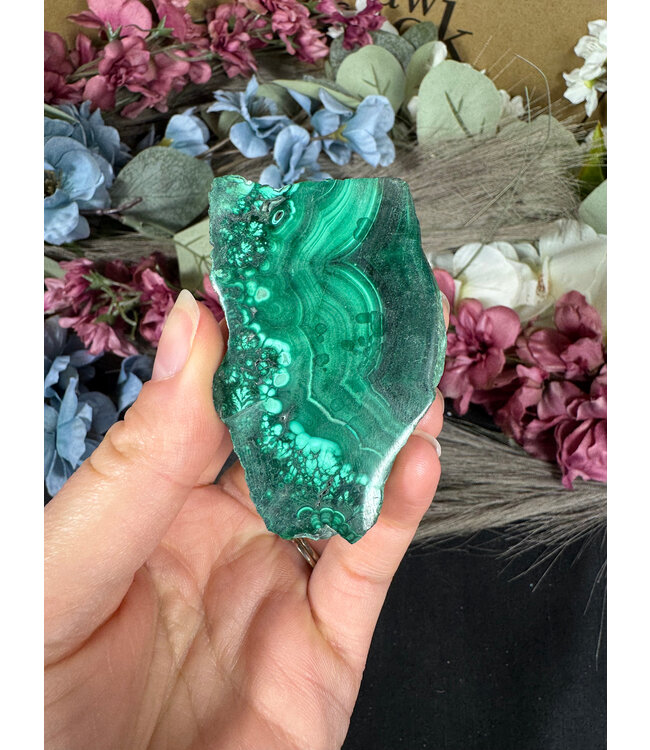 Malachite Slice #302, 58gr