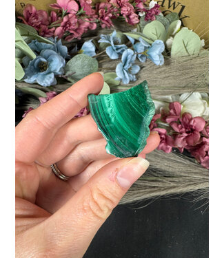Malachite Slice #313, 18gr