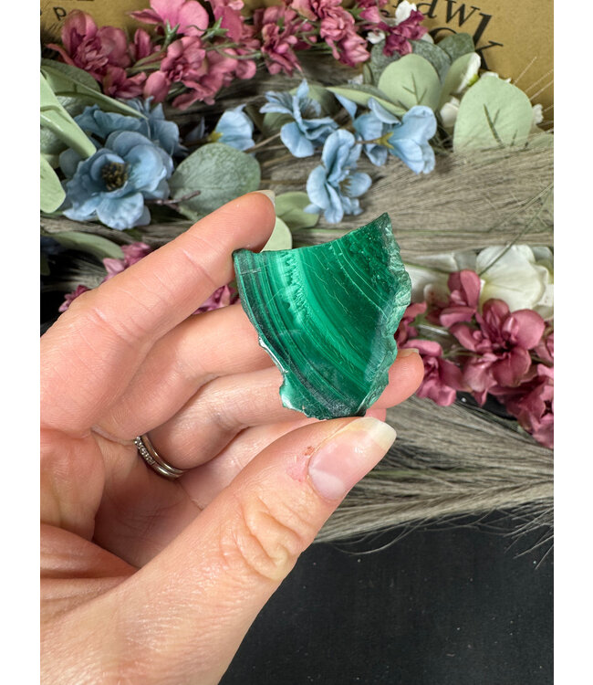 Malachite Slice #313, 18gr