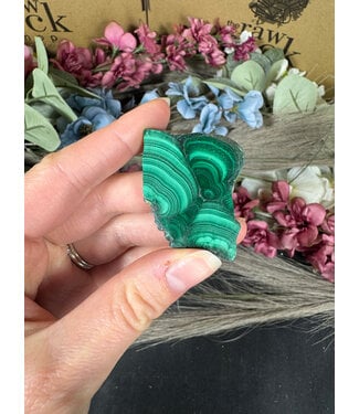 Malachite Slice #312, 24gr