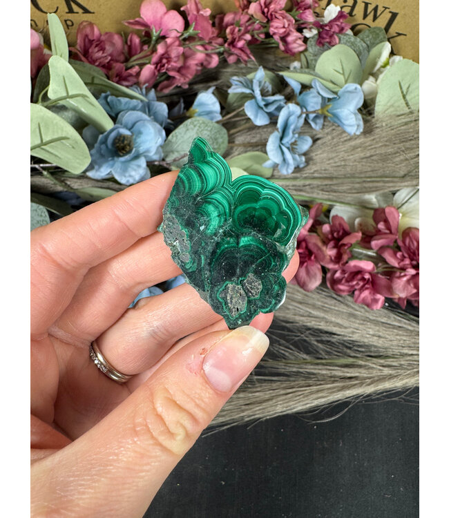 Malachite Slice #319, 40gr