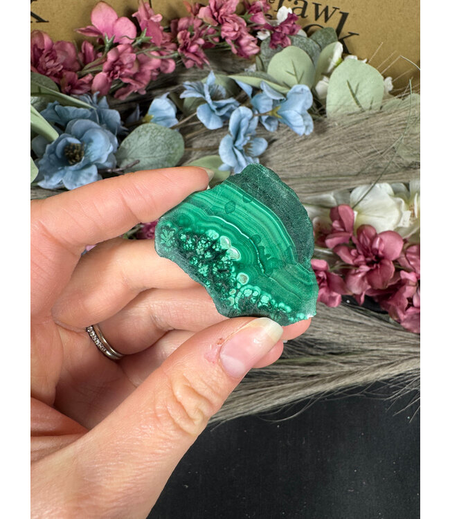 Malachite Slice #320, 18gr