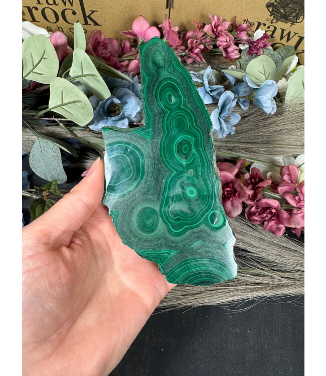 Malachite Slice #322, 212gr