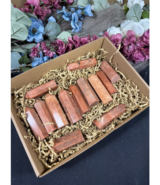 Peach Moonstone Points 1KG bulk lot