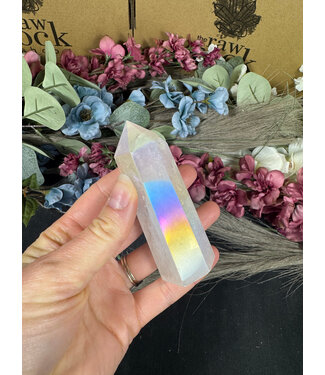 White Aura Quartz Point, Size XX-Large [125-149gr]