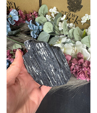 Raw Black Tourmaline Specimen #115, 534gr