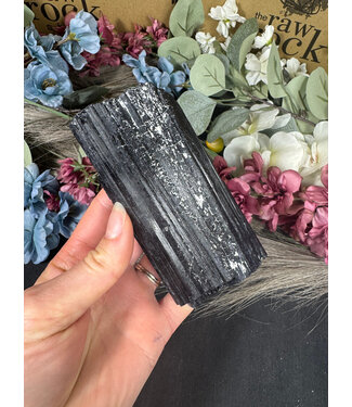 Raw Black Tourmaline Specimen #118, 448gr