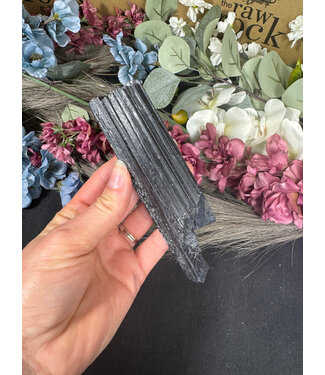 Raw Black Tourmaline Specimen #126, 226gr