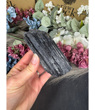 Raw Black Tourmaline Specimen #130, 312gr