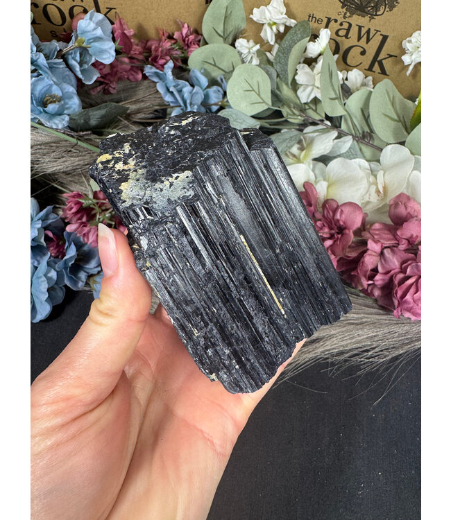 Raw Black Tourmaline Specimen #137, 458gr