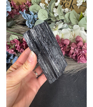 Raw Black Tourmaline Specimen #144, 404gr