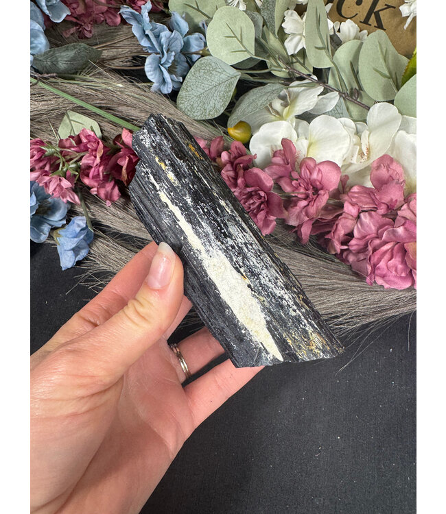 Raw Black Tourmaline Specimen #147, 466gr