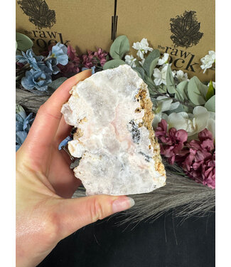 Pink Amethyst Cut Base #126, 566gr