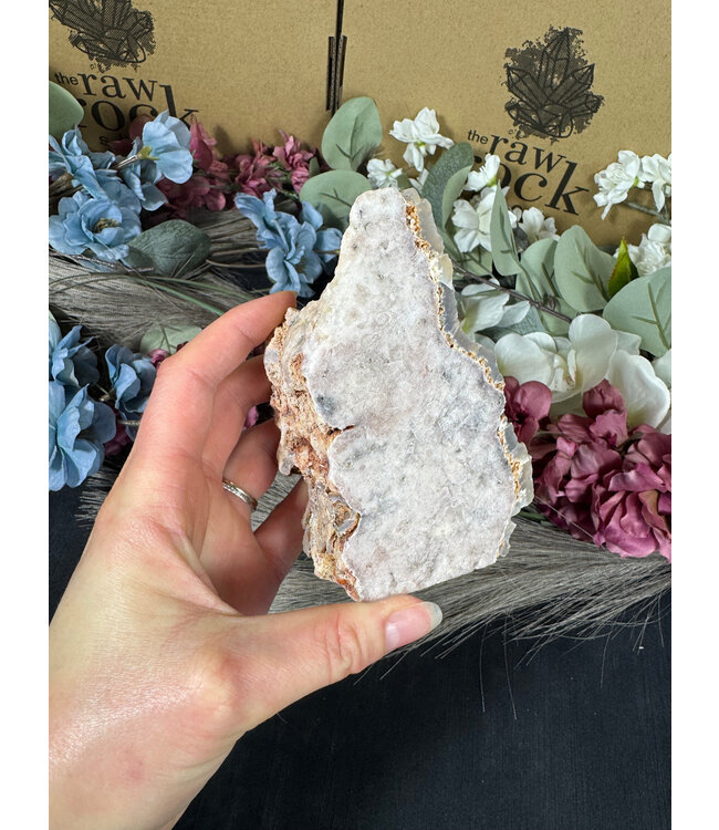 Pink Amethyst Cut Base #130, 428gr