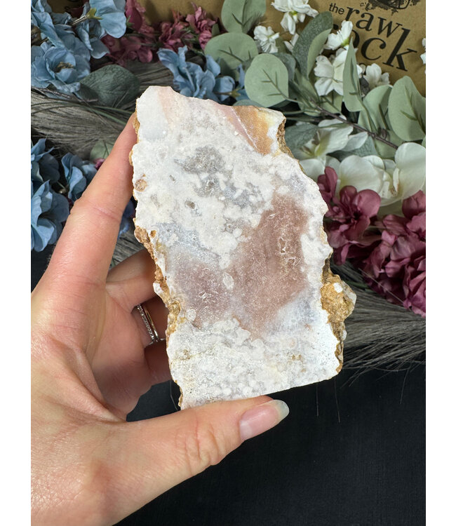 Pink Amethyst Cut Base #145, 518gr