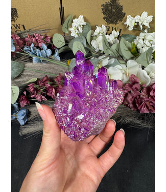 Purple Aura Cluster #291, 258gr