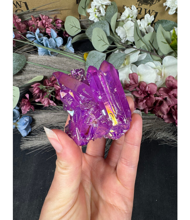 Purple Aura Cluster #292, 144gr