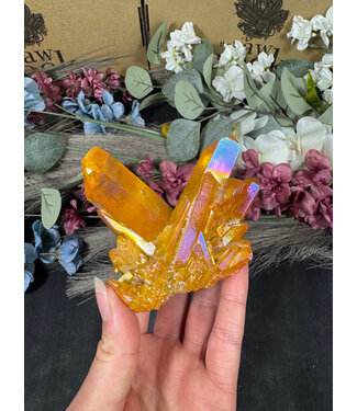 Orange Aura Cluster #105, 252gr