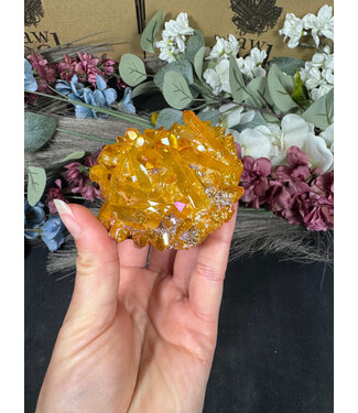 Orange Aura Cluster #108, 236gr