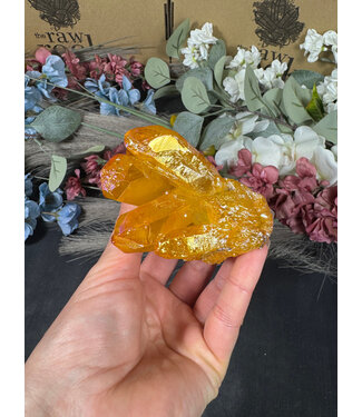 Orange Aura Cluster #112, 246gr