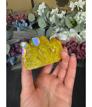 Yellow Aura Cluster #98, 250gr
