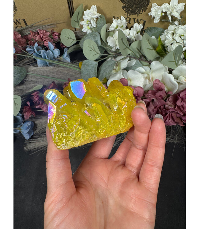 Yellow Aura Cluster #98, 250gr