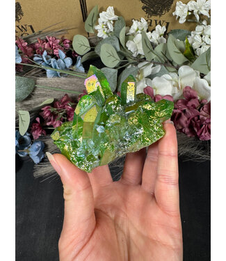 Green Aura Cluster #299, 190gr