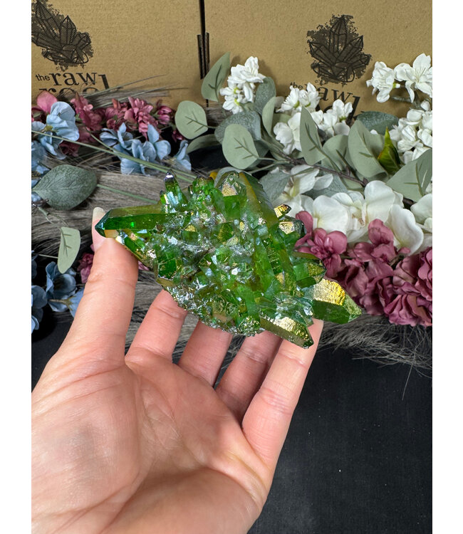 Green Aura Cluster #296, 246gr