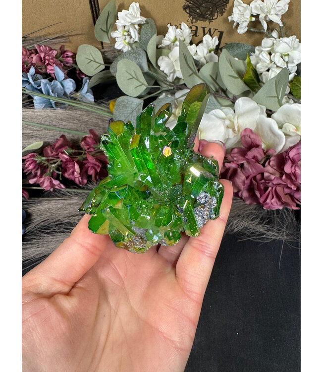 Green Aura Cluster #291, 168gr