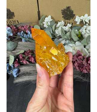 Orange Aura Cluster #116, 202gr