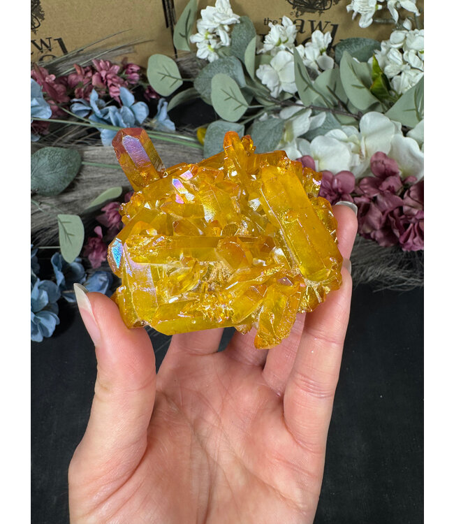 Orange Aura Cluster #106, 218gr