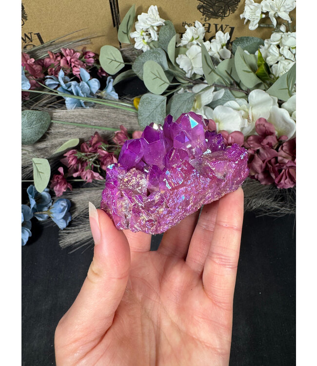 Purple Aura Cluster #298, 166gr