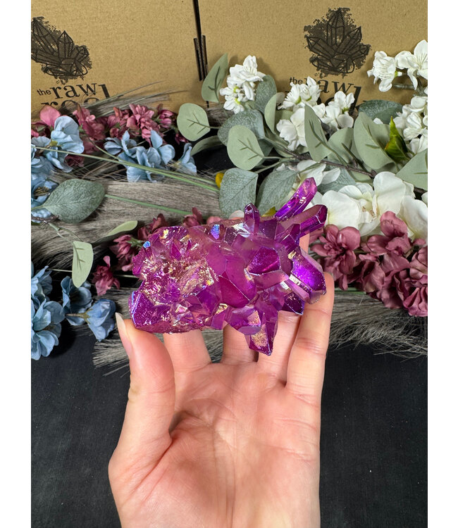 Purple Aura Cluster #293, 258gr