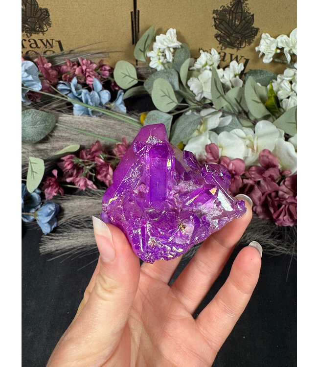 Purple Aura Cluster #286, 108gr