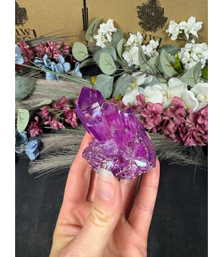 Purple Aura Cluster #285, 168gr