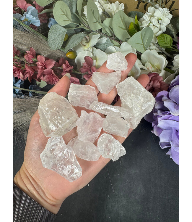 Rough Clear Quartz Size Small 500gr Bulk Pack